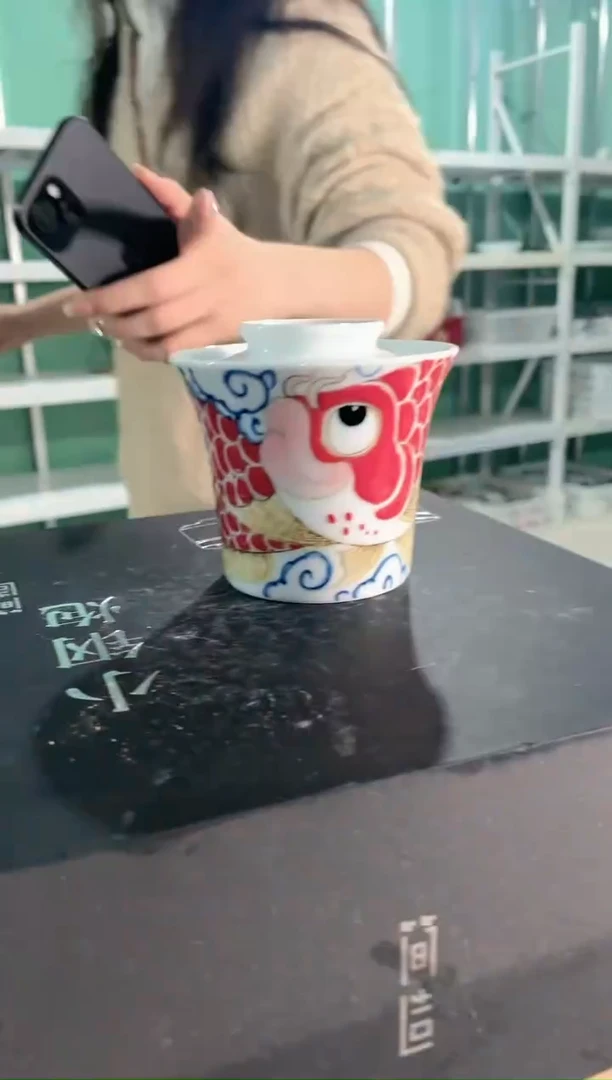 【闪购商品】昨明 龙鱼马蹄盖碗（微瑕清福利）