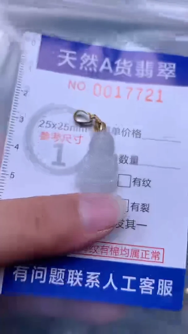 翡翠未镶嵌吊坠(不含链)1