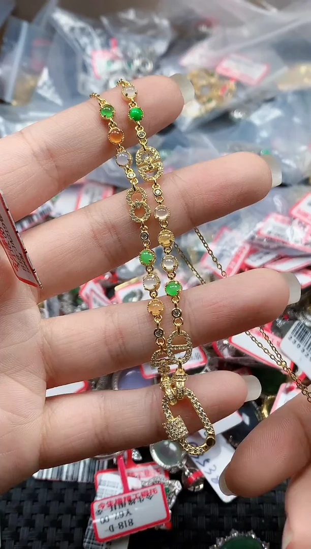 银S925镶嵌戒指翡翠天然A货缅甸翡翠