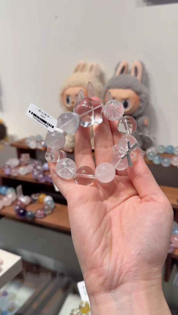 水晶手串未镶嵌拍2单发一串 拍1单发单珠 多样性发货