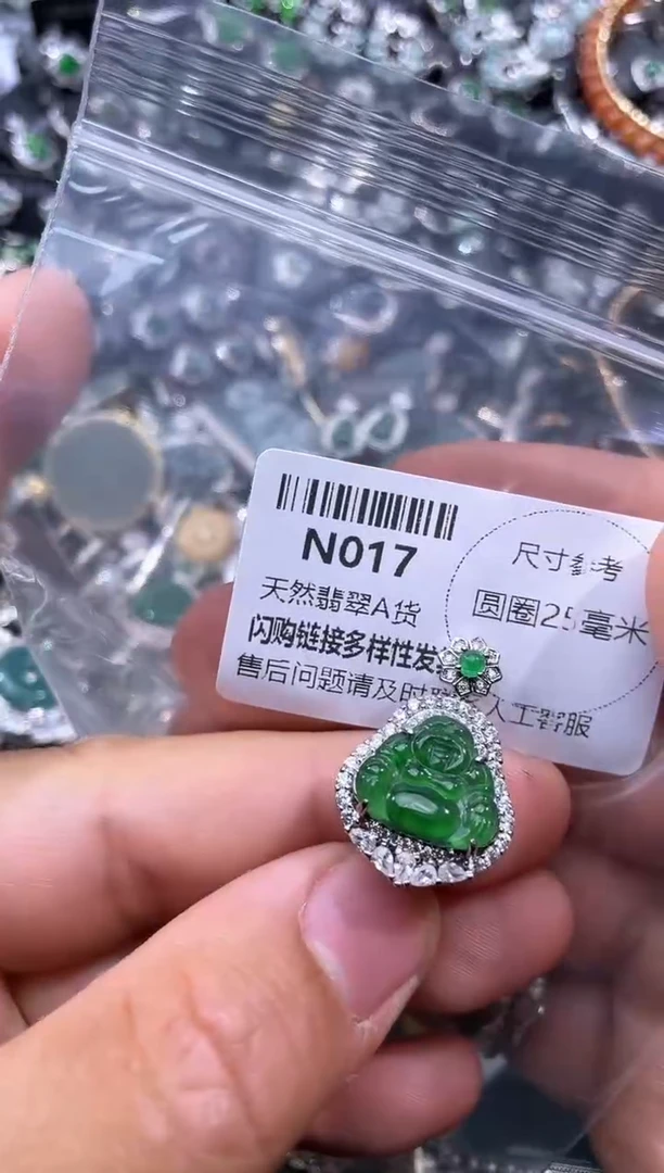 【闪购商品】翡翠颈饰未镶嵌N017吊坠