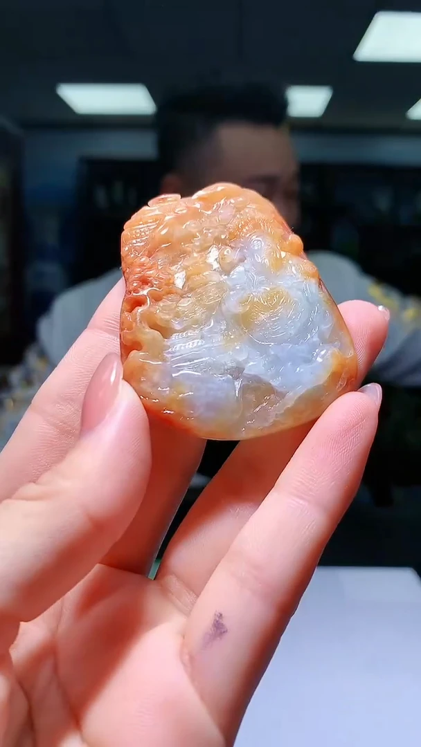 【闪购商品】定制翡翠未镶嵌1052hm-毛货挂件