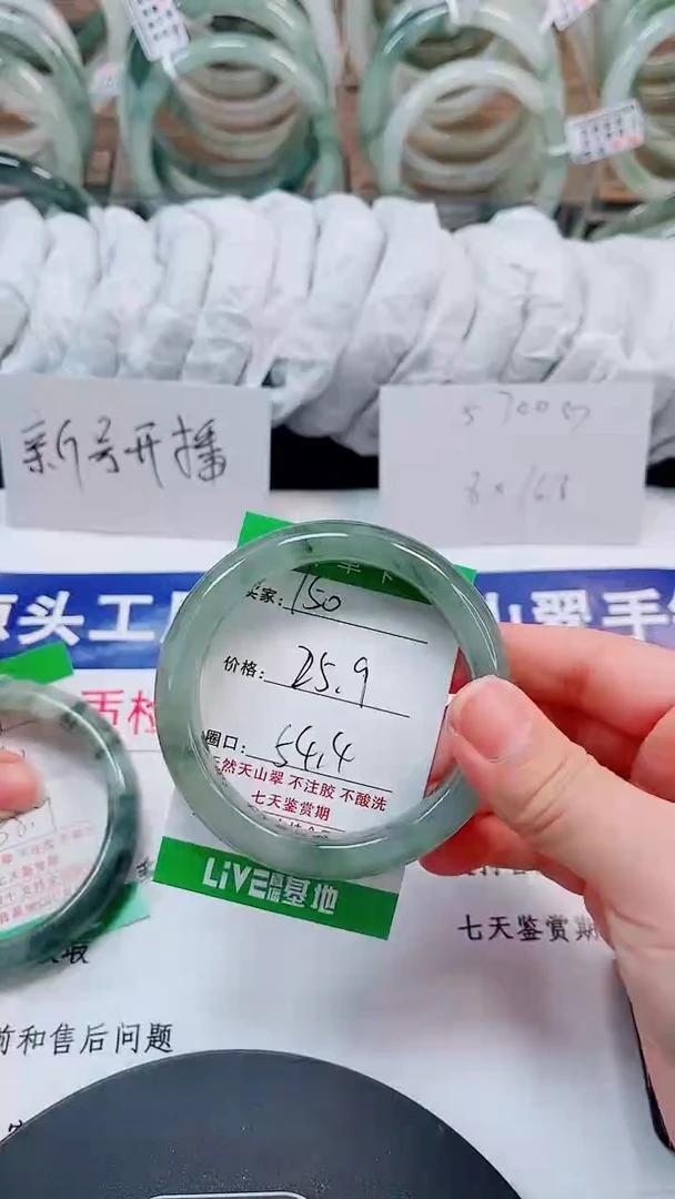 未镶嵌手镯石英质玉150-53/54