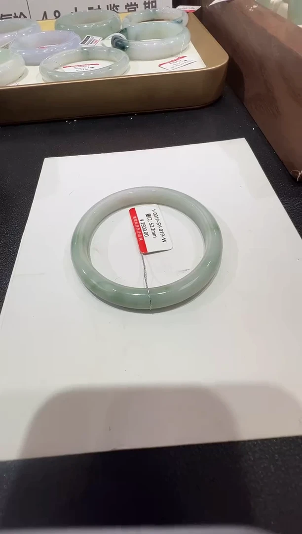 纯天然缅甸A货翡翠手镯52-53mm-19号