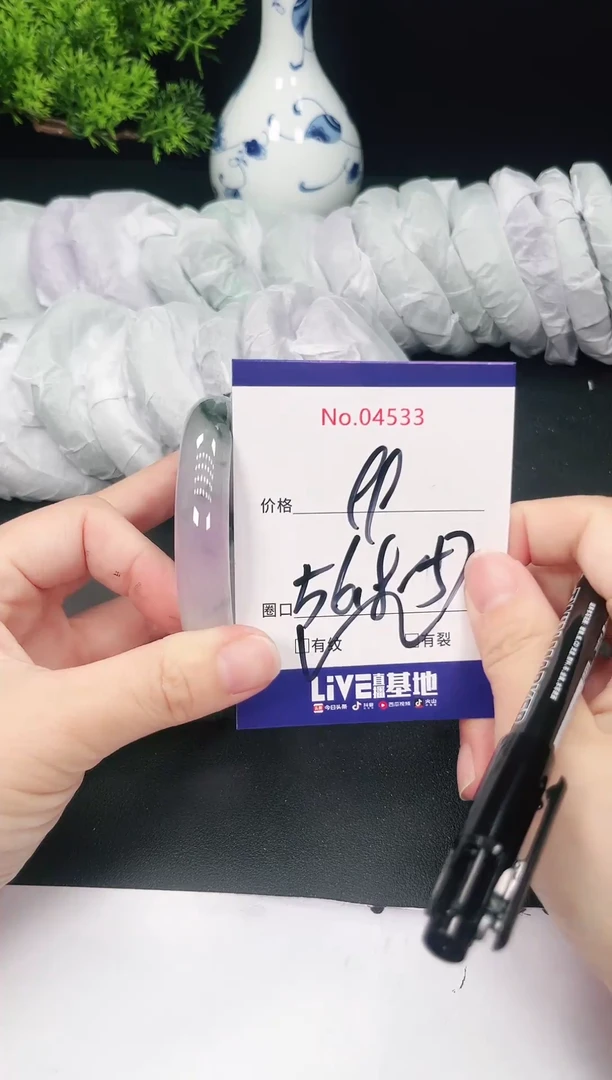 未镶嵌手镯翡翠4533