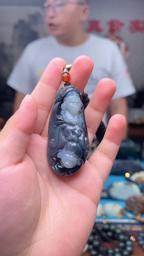 和田玉未镶嵌挂件1