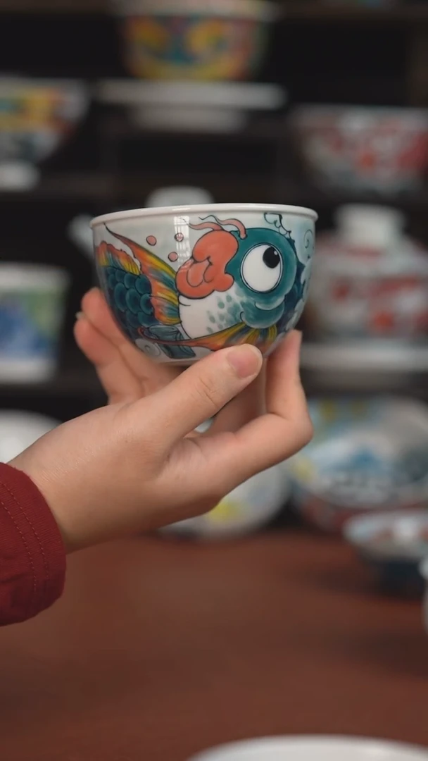 老师作品神仙鱼水缸杯（宠粉价格）