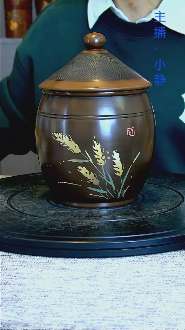 全手工紫陶茶罐精磨012