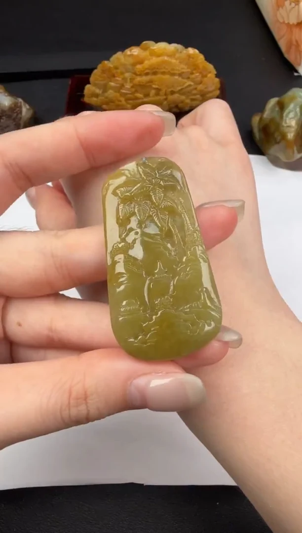 吊坠(不含链)未镶嵌翡翠翡翠饰品-105