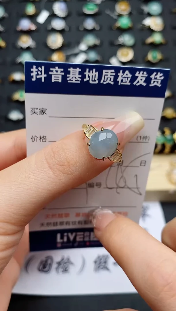 翡翠戒指银S925镶嵌..........