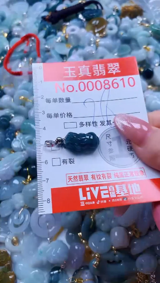 翡翠未镶嵌吊坠(不含链)8610