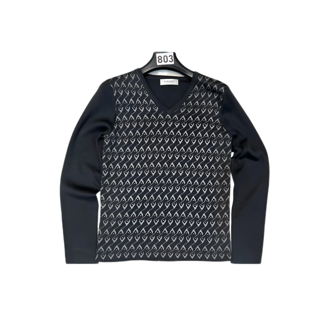 803纳巴秋季男士简约韩版时尚百搭羊毛针织衫