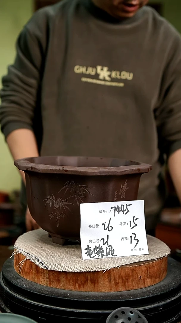 紫砂花盆花卉园艺7445