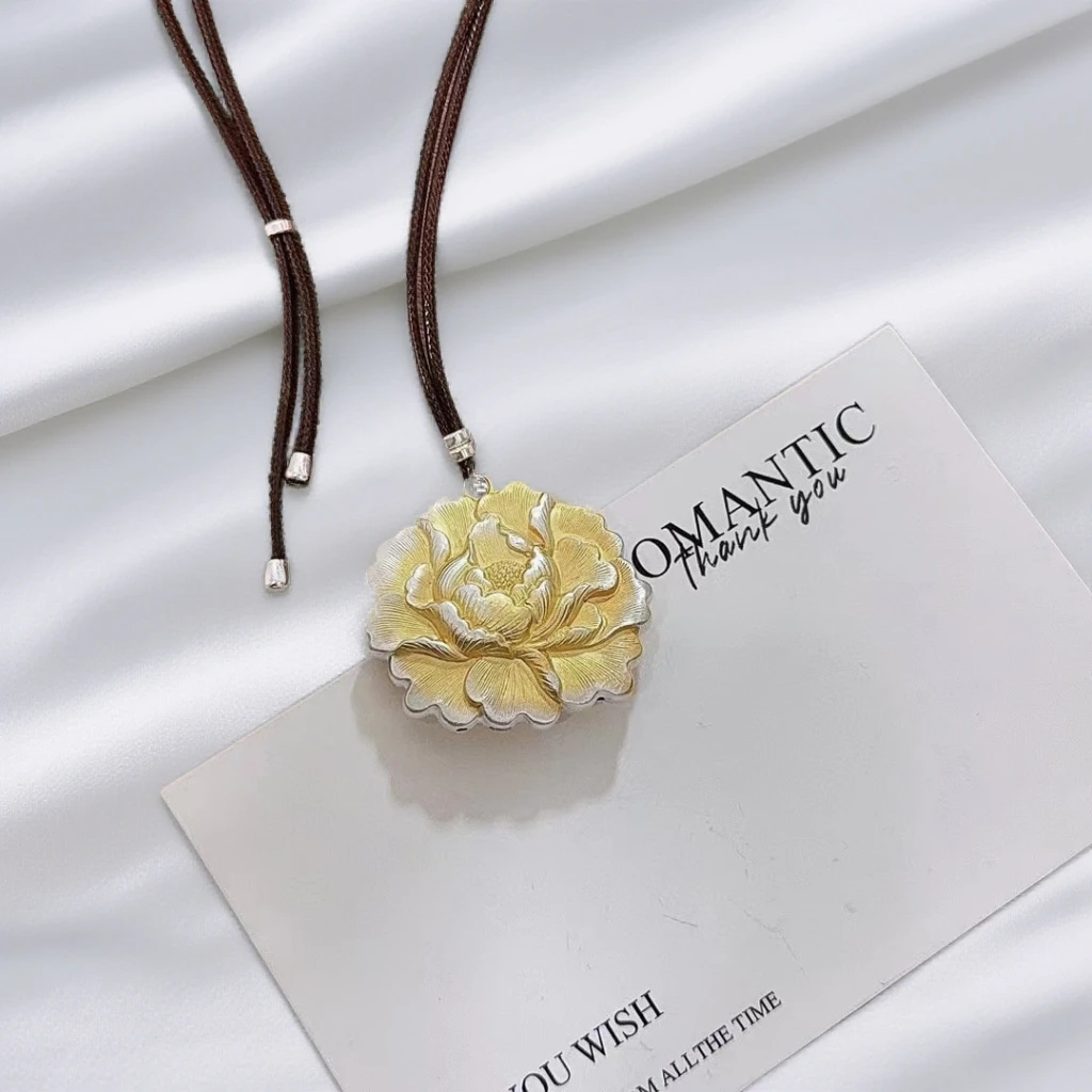 【牡丹吊坠】牡丹花开毛衣链时尚百搭款