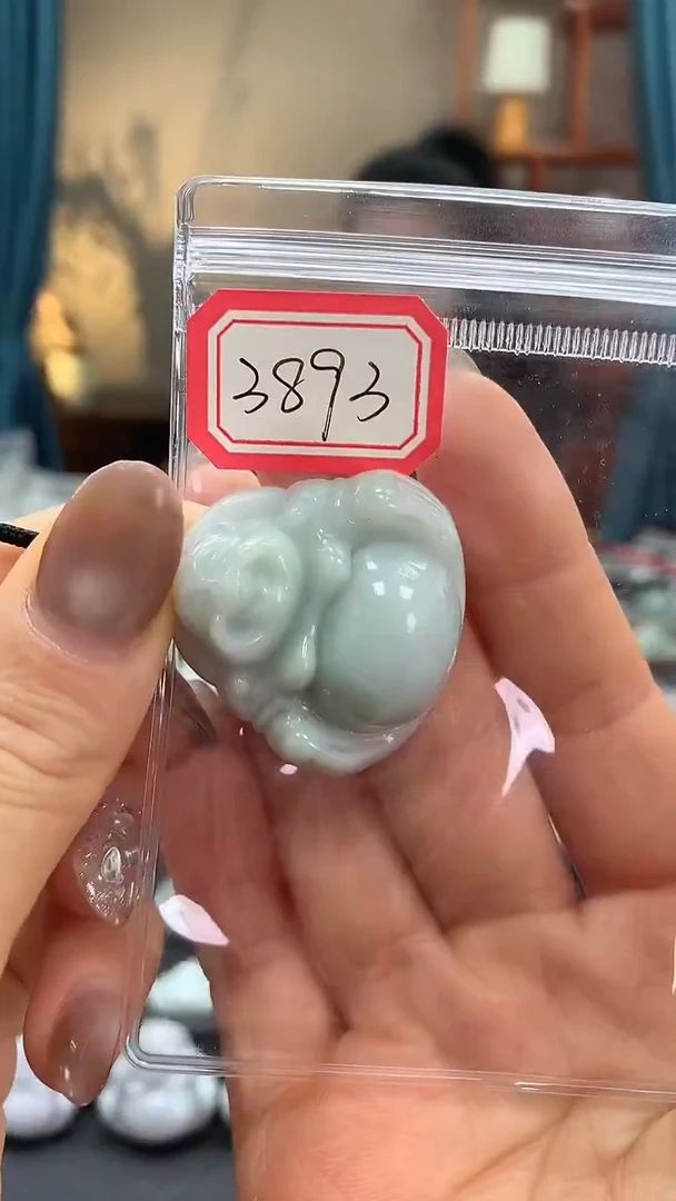 颈饰未镶嵌翡翠佛公3893