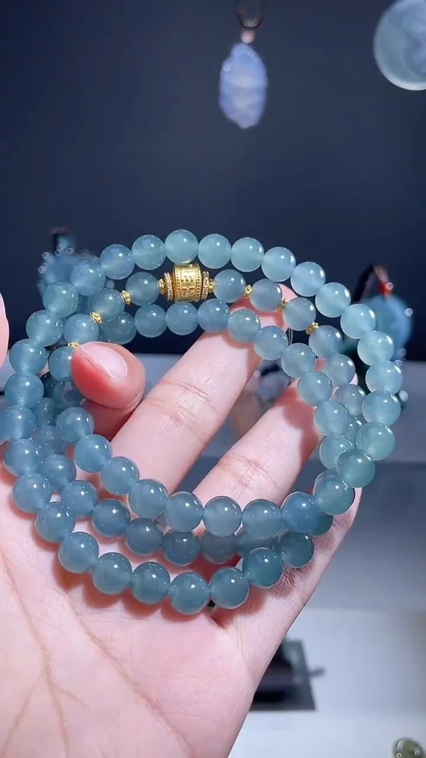 颈饰未镶嵌翡翠珠链