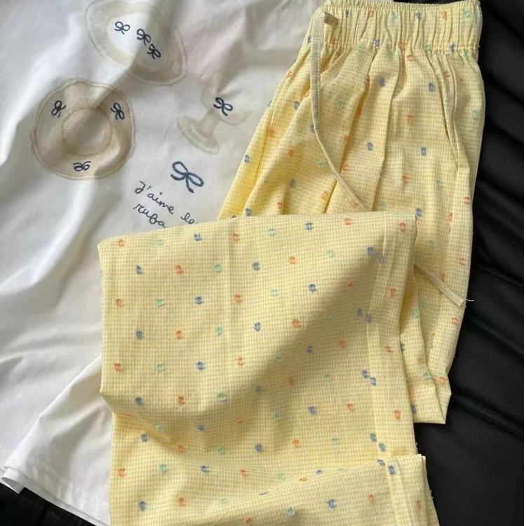 【井施】Z  1321  时尚气质点点休闲裤