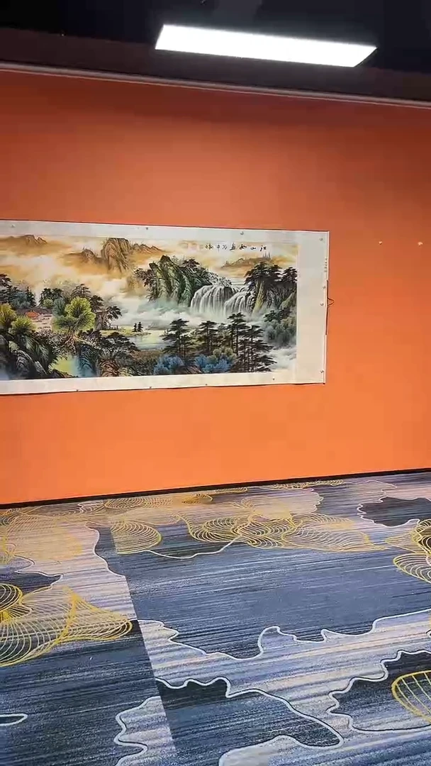 国画李新社  8尺国画卷轴