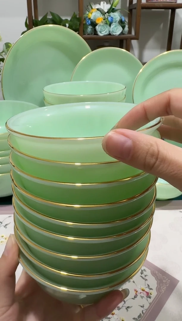 4.5英寸玉瓷碗10个口径11.5厘米