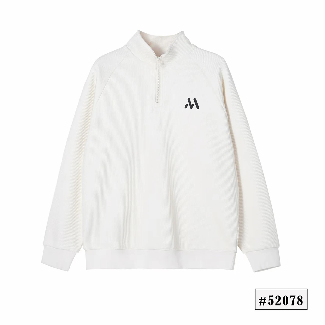 杏【高定轻奢卫衣】2024秋季时尚潮牌高街立领肌理感情侣卫衣52078