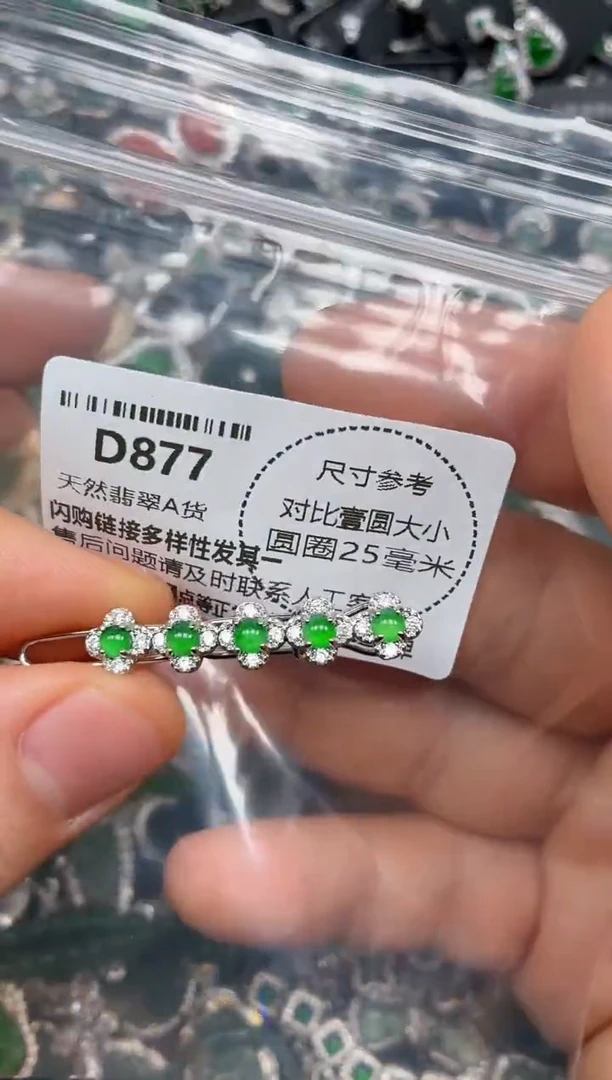 颈饰未镶嵌翡翠D877发夹