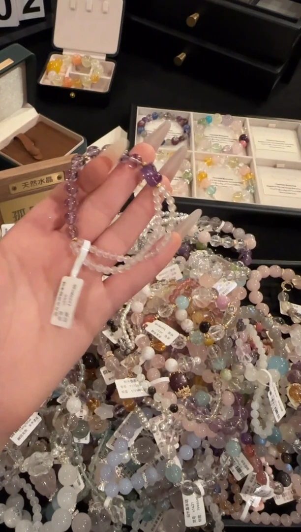 水晶手链合金紫水晶x555