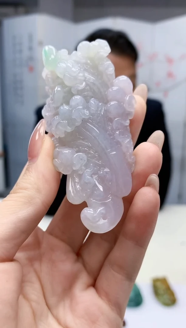 【闪购商品】定制翡翠未镶嵌4969jw-毛货挂件87