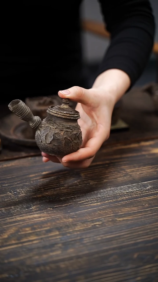全手工制作  南蛮侧把壶100cc