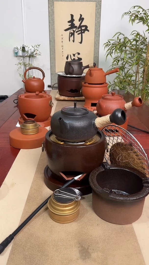 福星窑变炉＋电炉丝＋500毫升砂铫壶＋酒精灯7件套