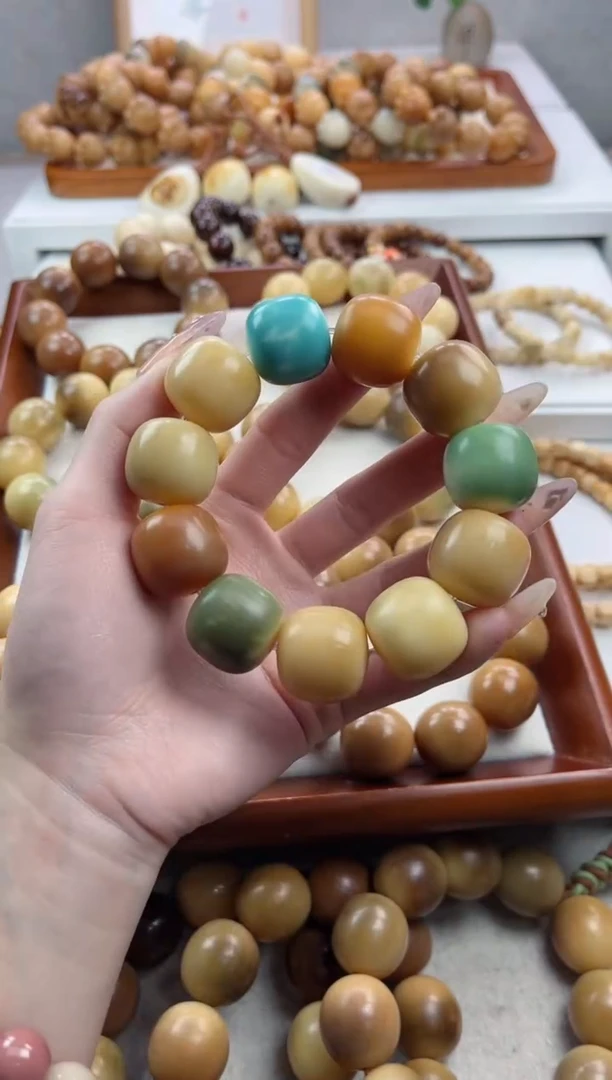 【闪购商品】菩提根/象牙果手串干磨桶珠21*22mm手串E69