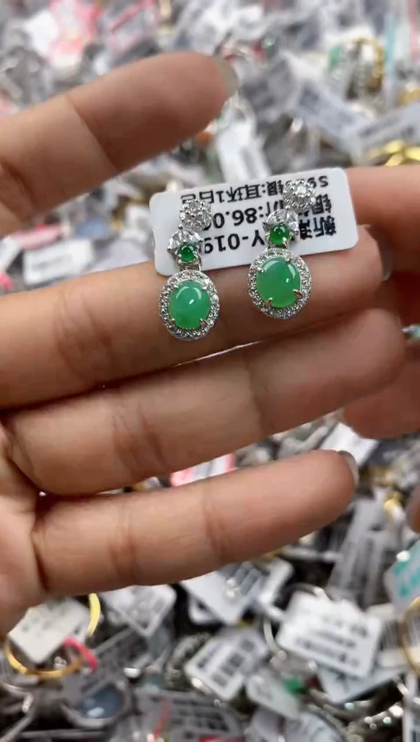 银S925镶嵌戒指翡翠11-11-11---3