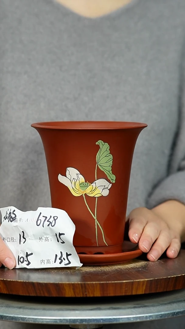 紫砂花盆6738+Z紫砂花盆紫砂