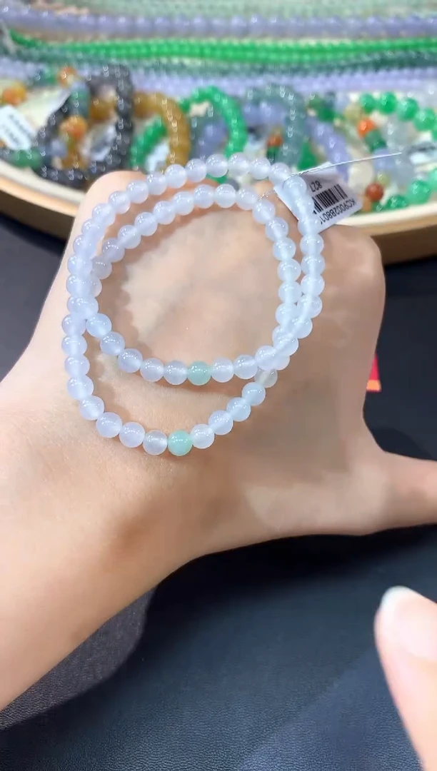 未镶嵌手串翡翠A81|多样性发其一 |1800