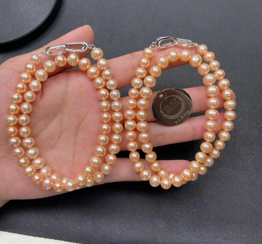 36736T18-3NH42-淡水珍珠珠链颈饰/约7+/约55颗/多样性发其一