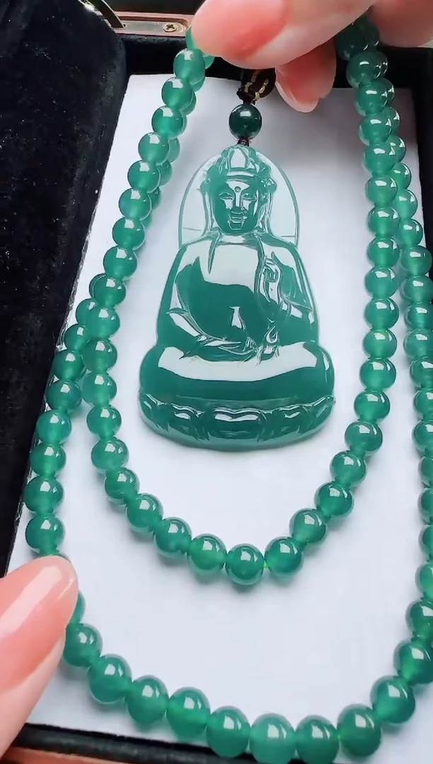 颈饰未镶嵌翡翠 多样性发其一  小素衣观音