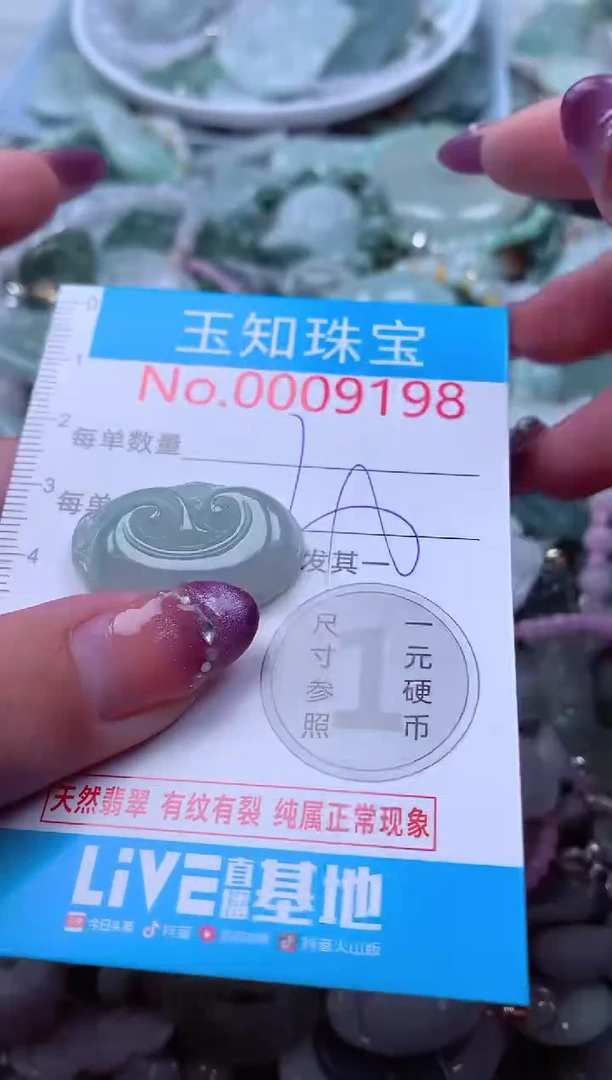 翡翠未镶嵌吊坠(不含链)9198