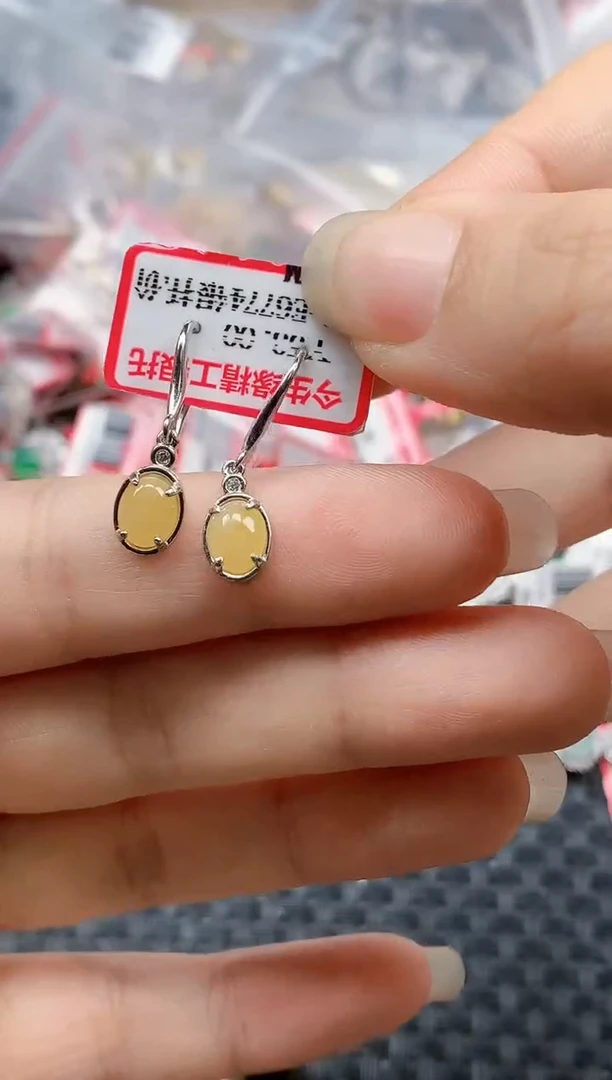 银S925镶嵌戒指翡翠天然A货缅甸翡翠