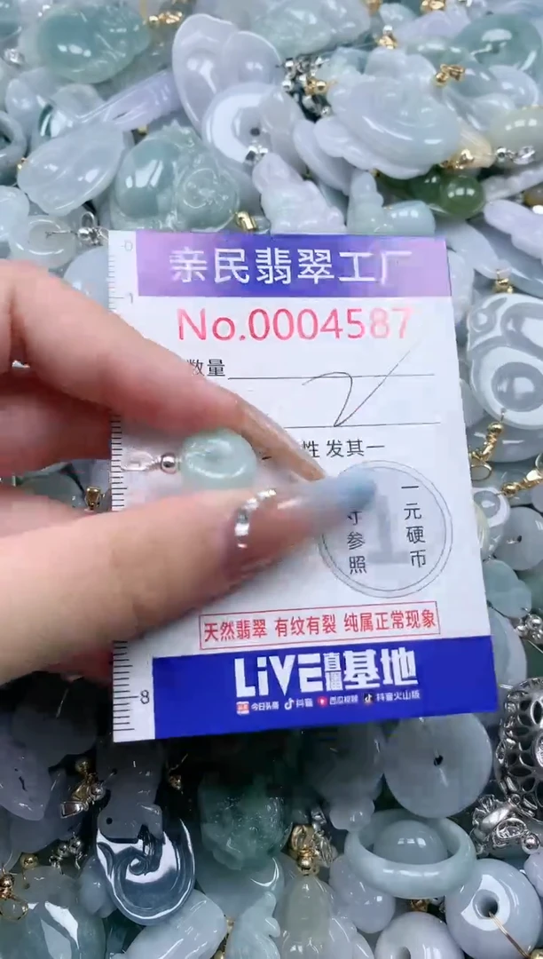 翡翠未镶嵌吊坠(不含链)4587