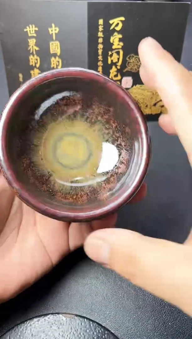 茶盏698叶紫建盏叶紫
