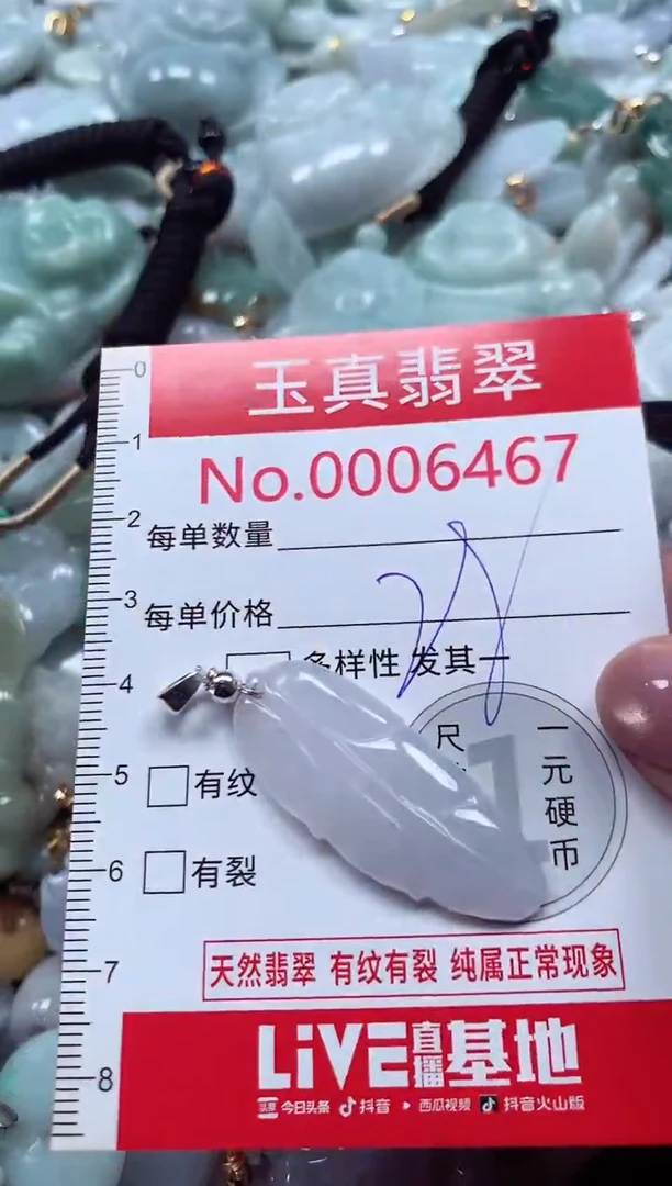 吊坠(不含链)未镶嵌翡翠6467