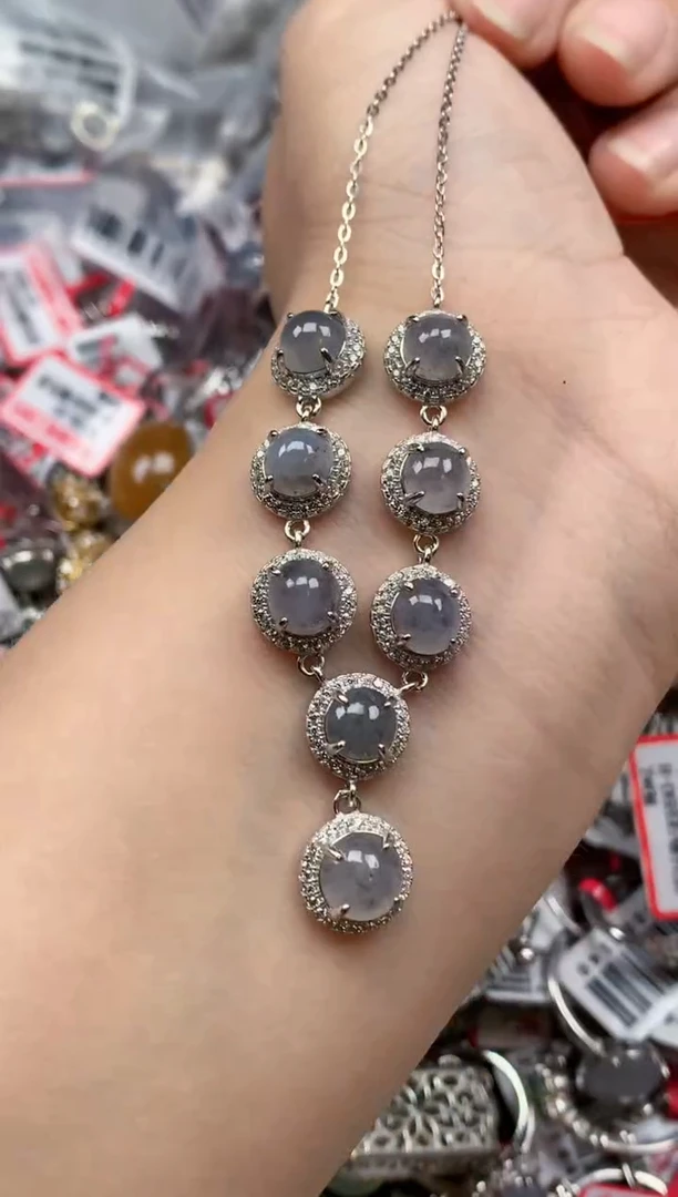 银S925镶嵌戒指翡翠天然A货缅甸翡翠