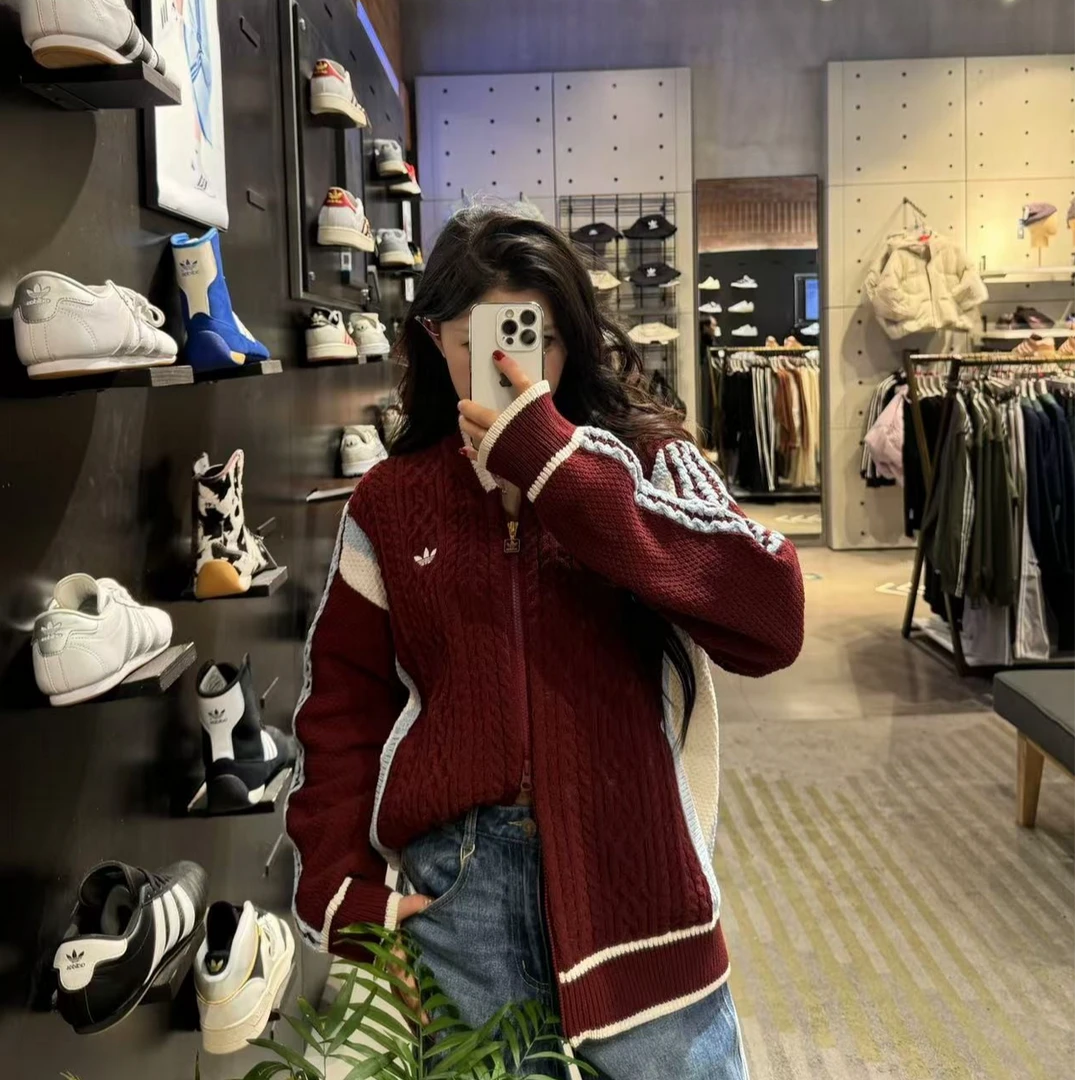 ADIDAS RS U CARDIGAN蛇年新年款休闲运动宽松针织开衫JN0718