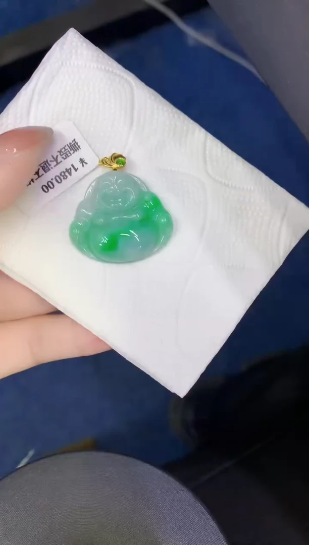 颈饰未镶嵌翡翠缅甸天然翡翠A货