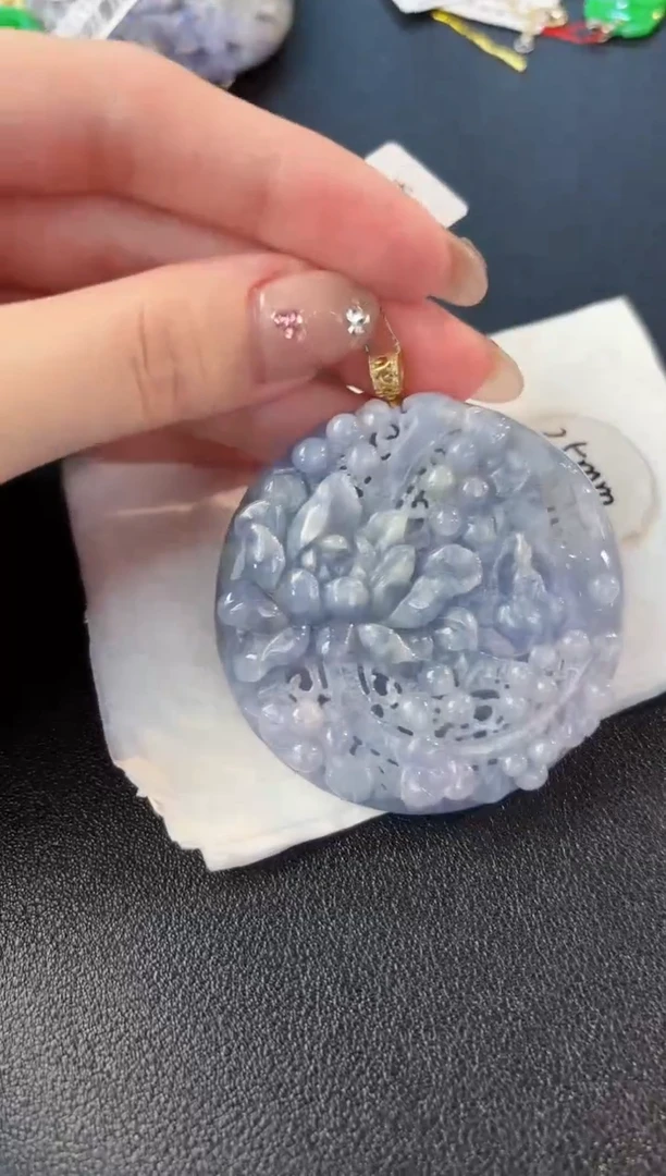 【闪购商品】翡翠颈饰18K金镶嵌缅料A货/支持复检/一件