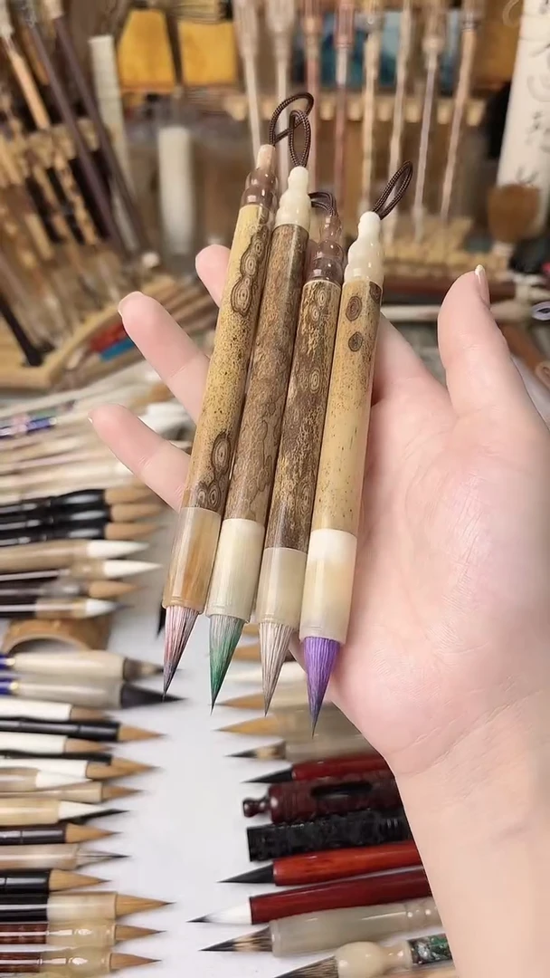 【清水试笔，拒绝蘸墨】墨舞笔庄毛笔4支