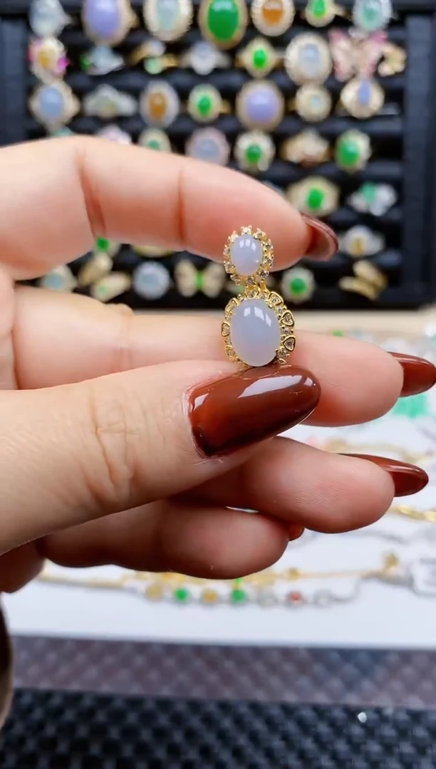 银S925镶嵌戒指翡翠257