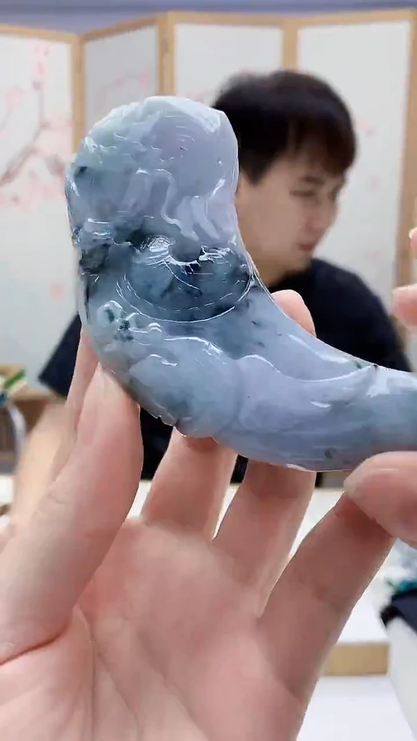 未镶嵌定制翡翠4868ry-毛货挂件62