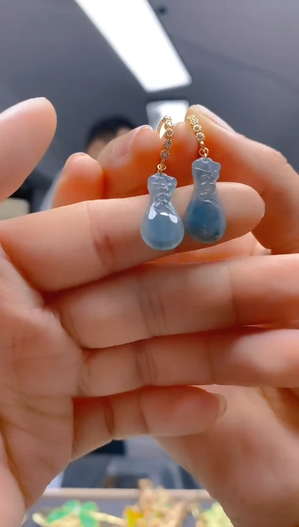 【闪购商品】翡翠耳饰合金0290翡翠耳钩