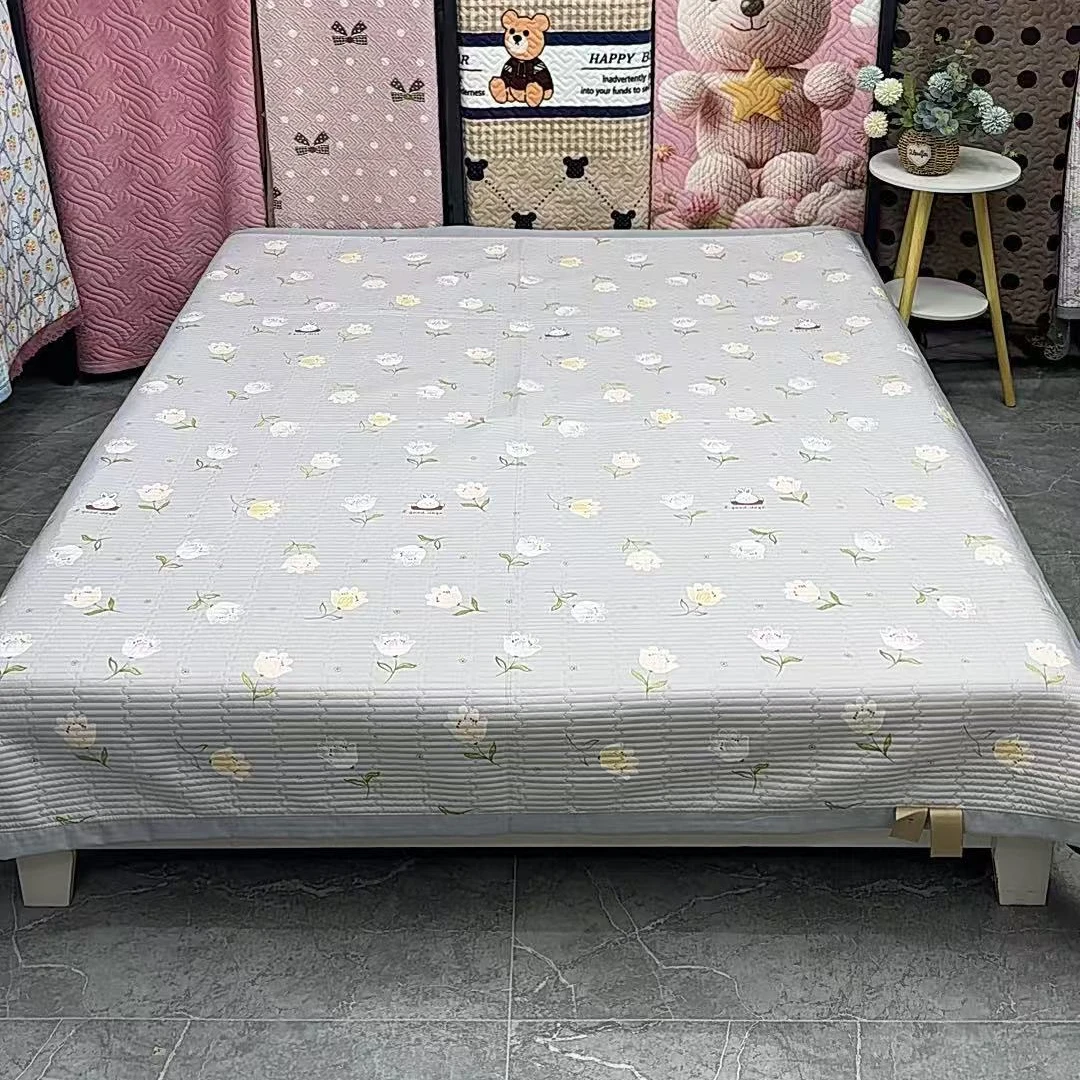 2*2.3 四季莫代尔亲肤床盖《浅灰碎花》