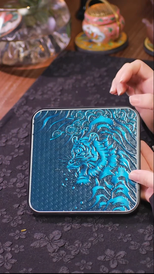 壹藏贰宝驺吾图案大垫子一片